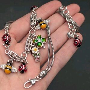 🐞RARE BRIGHTON VINTAGE “LoveBug” Charm Necklace! Firm on Price